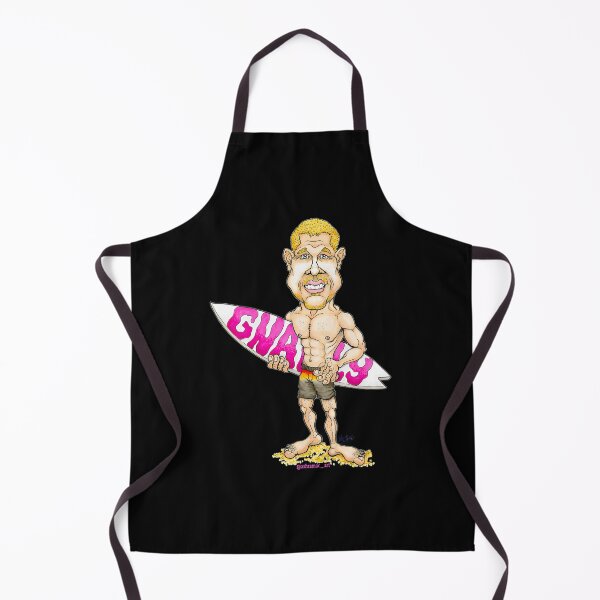 Item preview, Mick Fanning Surfer Caricature Gnarly Surfboard designed and sold by sergio-prints.