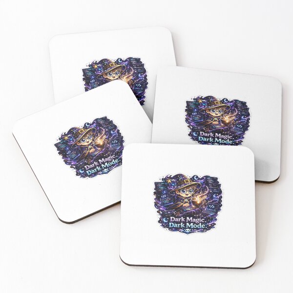 Item preview, Dark Magic Dark Mode Sticker | Funny Programmer Wizard | Coding Humor Developer Sticker designed and sold by MinimalMood Studio.