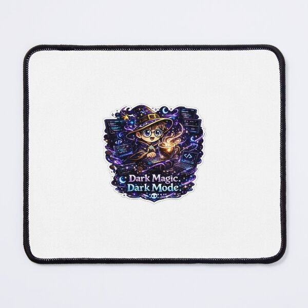 Item preview, Dark Magic Dark Mode Sticker | Funny Programmer Wizard | Coding Humor Developer Sticker designed and sold by MinimalMood Studio.