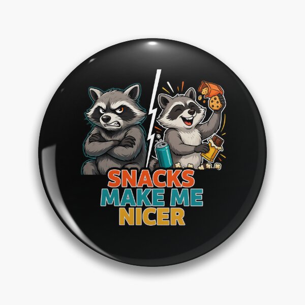 Item preview, Snacks Make Me Nicer Relatable Snack Lover Raccoon Meme designed and sold by Redgiant87x.