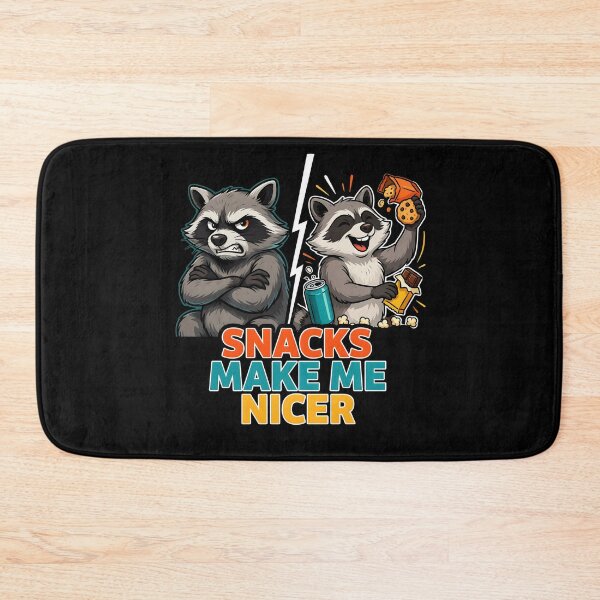 Item preview, Snacks Make Me Nicer Relatable Snack Lover Raccoon Meme designed and sold by Redgiant87x.