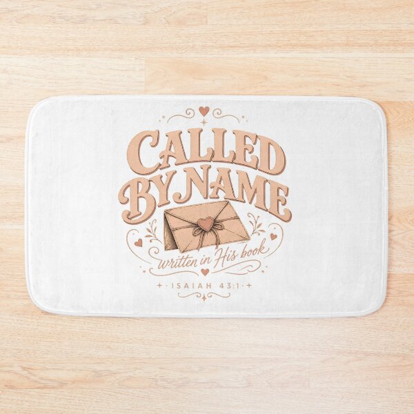 Item preview, Called by Name - Isaiah 43:1 Christian Typography designed and sold by TheDailyCross1.