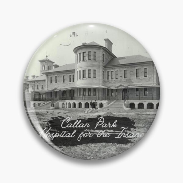 Item preview, Callan Park Hospital for the Insane Cursive Caption designed and sold by GhostlyWorld.