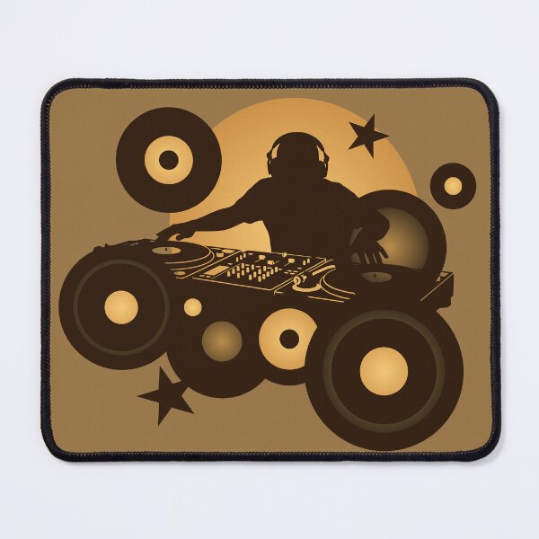 Item preview, Frutiger Metro silhouette DJ - Speakers nuances mocha - 2000 nostalgiacore and webcore music designed and sold by Pics'Elle Creations.