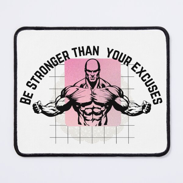 Item preview, Be Stronger Than Your Excuses- Gym Motivation Fitness Design designed and sold by Palette-Vibes.