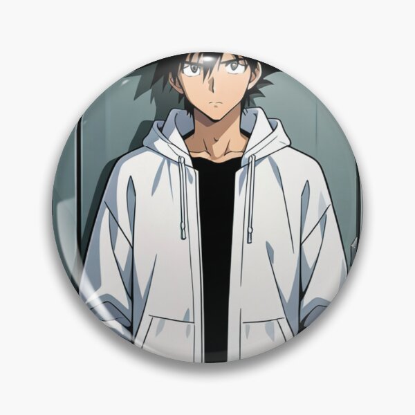 Item preview, Portrait - Elegant man white hoodie hands pockets designed and sold by AnimeShin.