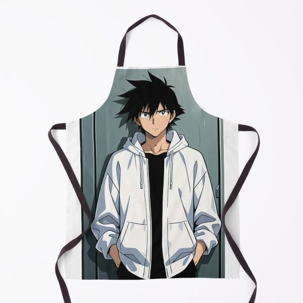 Item preview, Portrait - Elegant man white hoodie hands pockets designed and sold by AnimeShin.