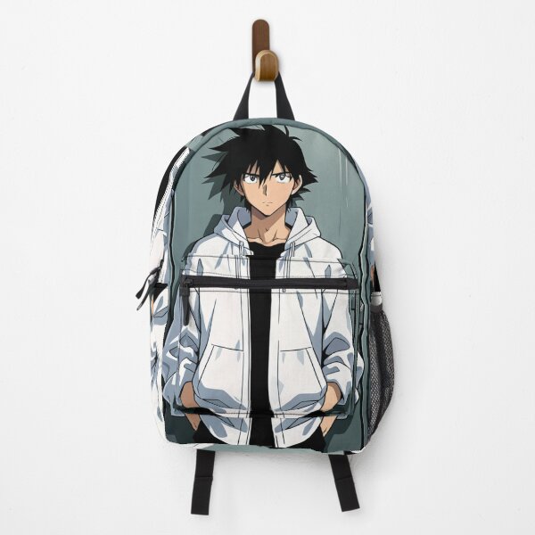 Item preview, Portrait - Elegant man white hoodie hands pockets designed and sold by AnimeShin.