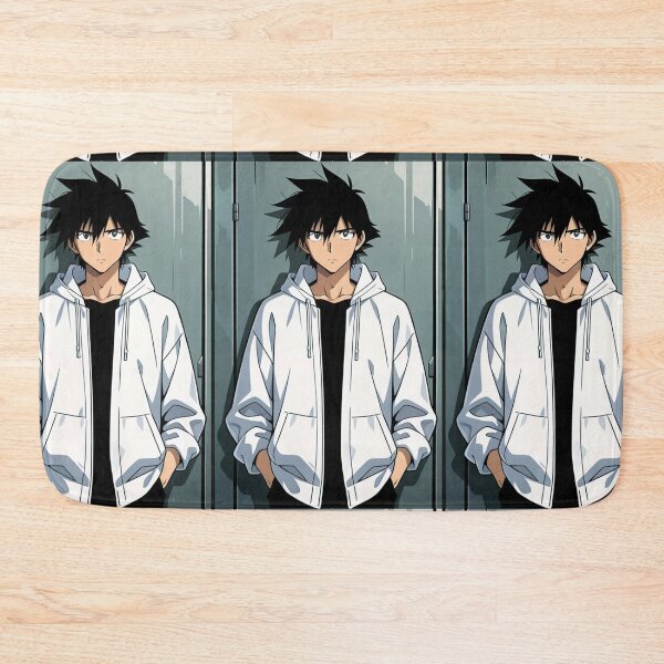 Item preview, Portrait - Elegant man white hoodie hands pockets designed and sold by AnimeShin.