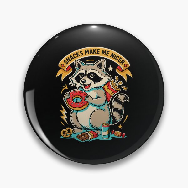 Item preview, Copy of Snacks Make Me Nicer Relatable Snack Lover Raccoon Meme designed and sold by Redgiant87x.