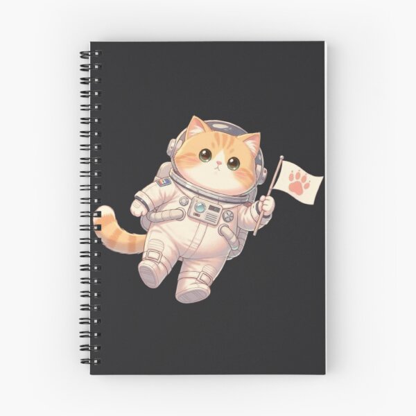 Item preview, Cute Astronaut Cat With Flag designed and sold by Moody Vibes Studio.