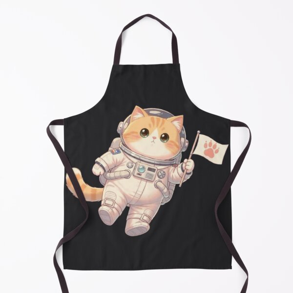 Item preview, Cute Astronaut Cat With Flag designed and sold by Moody Vibes Studio.