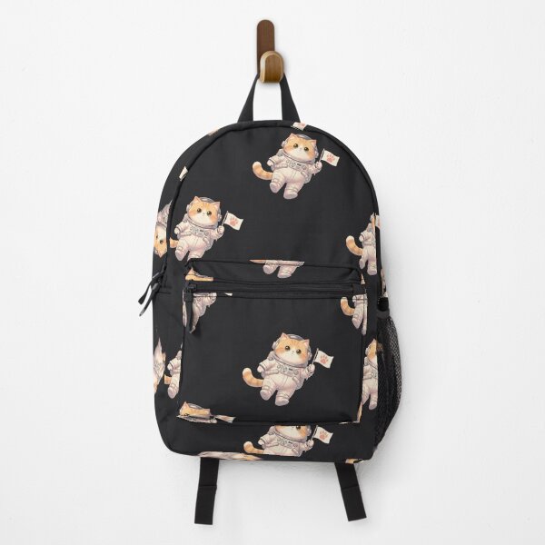 Item preview, Cute Astronaut Cat With Flag designed and sold by Moody Vibes Studio.