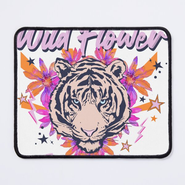Item preview, Wild Flower Tiger Enjoy Your Time Floral Bold Graphic T-Shirt designed and sold by Atique Creations.