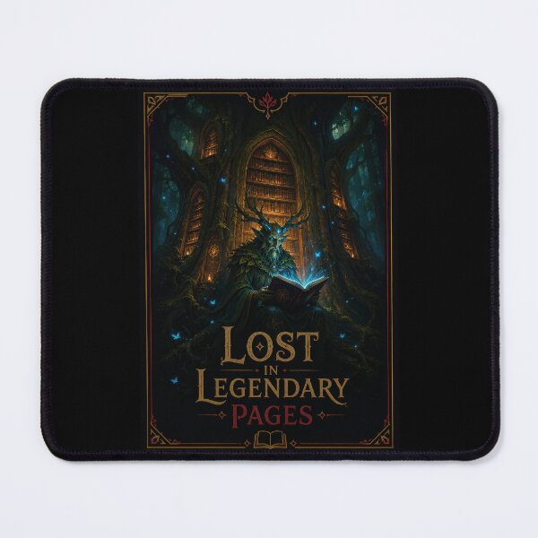 Item preview, Lost in Legendary Pages Fantasy Book Poster  designed and sold by Sketchlegacy.