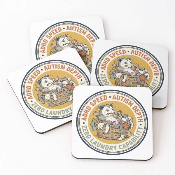 Item preview, AuDHD Neurodivergent Paradox Chaos Routine Sarcastic Retro Badge Graphic designed and sold by Osmose-Studio ⭐⭐⭐⭐⭐.