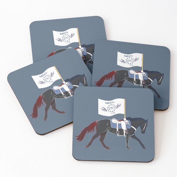 Item preview, America’s 250th Celebration (Black horse w/colorful outline designed and sold by Old Water Cryptid .