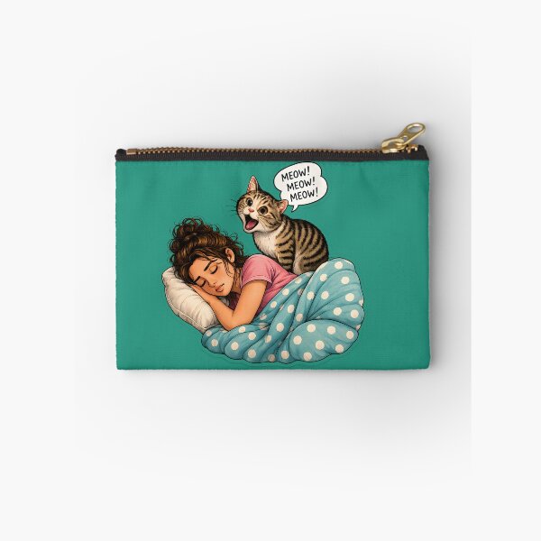 Item preview, Funny Cat Wake Up Call designed and sold by MischiefPaws.