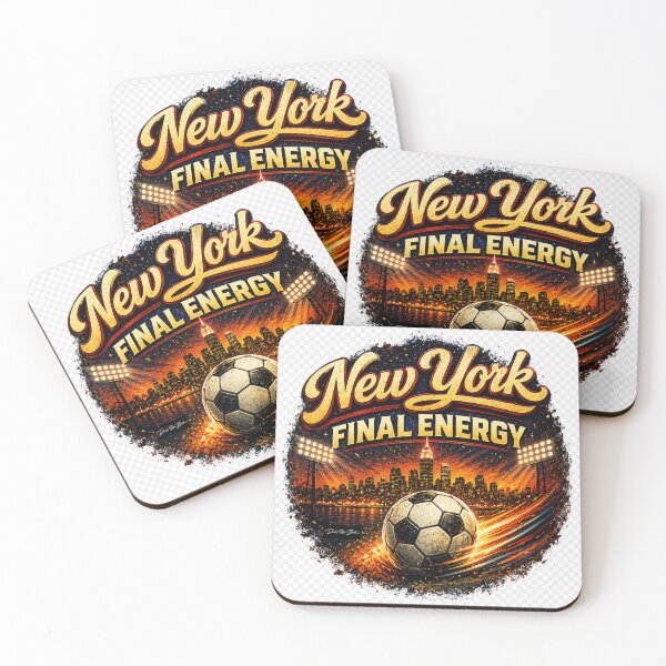 Item preview, New York Final Energy – Retro Soccer Fan Design designed and sold by MySheetMusicArt.