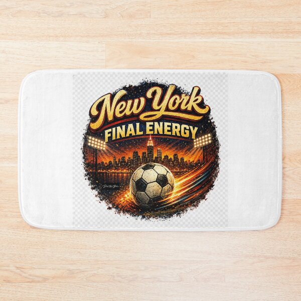 Item preview, New York Final Energy – Retro Soccer Fan Design designed and sold by MySheetMusicArt.