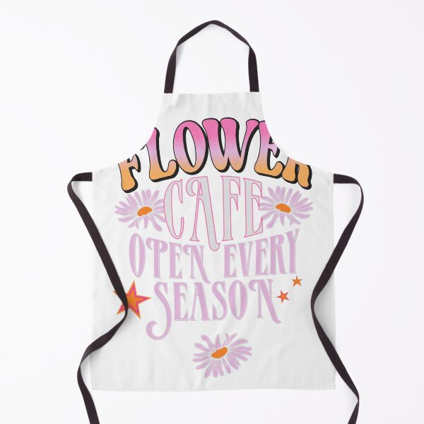 Item preview, Flower Cafe Open Every Season Retro Daisy Typography T-Shirt designed and sold by Atique Creations.