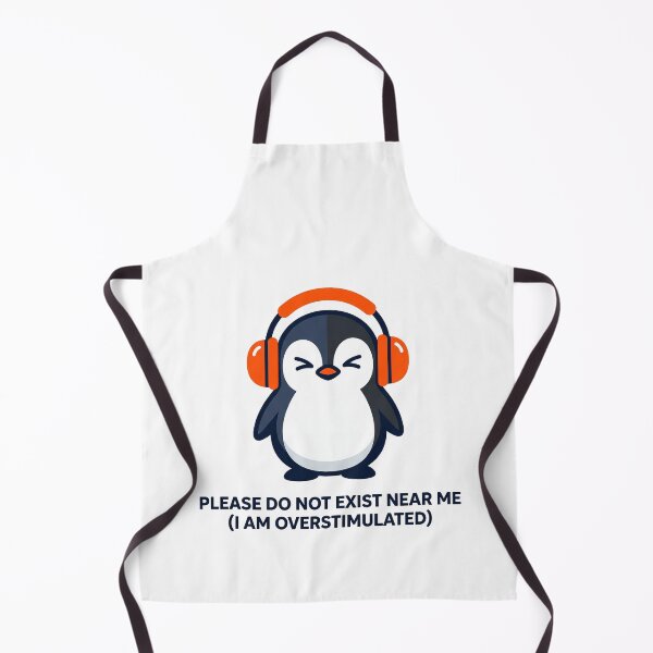 Item preview, Sensory Overload Overstimulated Penguin Noise Canceling Headphones Design designed and sold by Osmose-Studio ⭐⭐⭐⭐⭐.