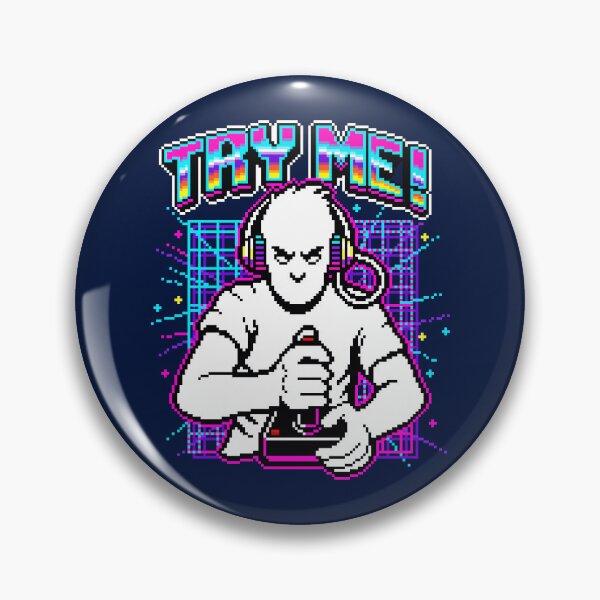 Item preview, Try Me Retro Arcade Gamer designed and sold by Coin Inserted.