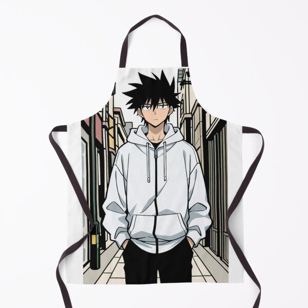 Item preview, Portrait - Elegant man white hoodie urban street designed and sold by AnimeShin.