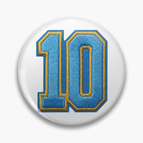 Item preview, Embroidered Number 10 Patch - Football Jersey Crest designed and sold by FootballCrazy10.