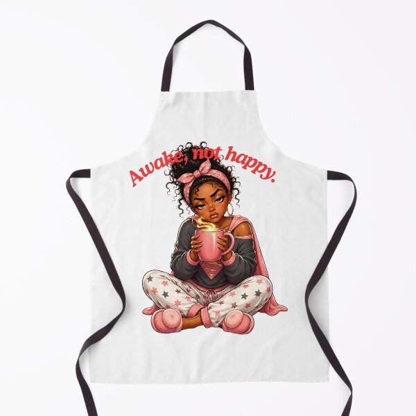 Item preview, Awake Not Happy Funny Coffee Girl T-Shirt designed and sold by Leogasup.
