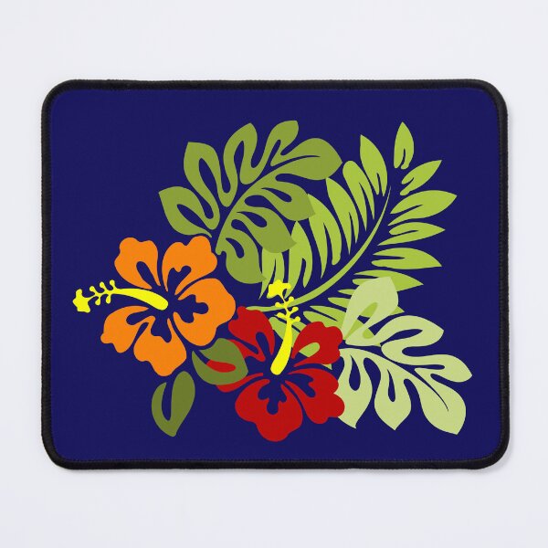Item preview, Tropical Hibiscus Flowers and Monstera Leaves Bouquet designed and sold by SolutionsArt.