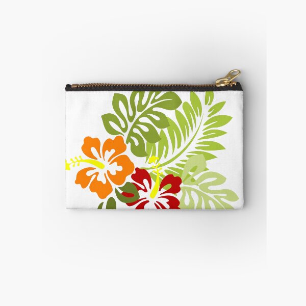 Item preview, Tropical Hibiscus Flowers and Monstera Leaves Bouquet designed and sold by SolutionsArt.
