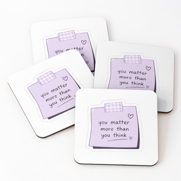 Item preview, You Matter Sticky Note Sticker designed and sold by Snikdha.