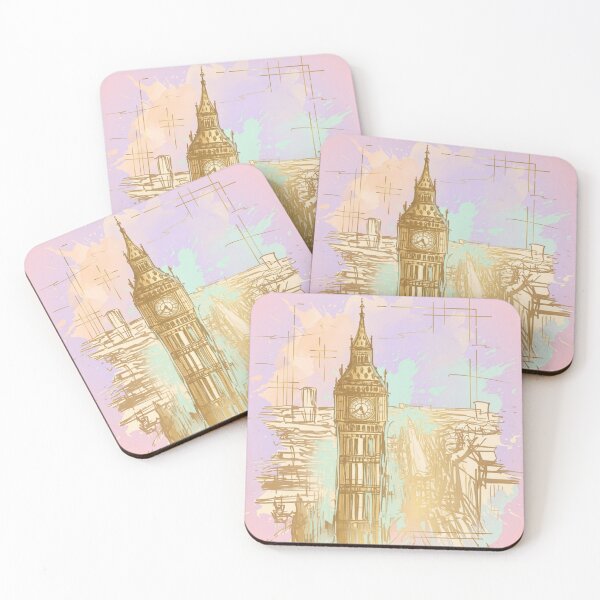 Item preview, Pink Golden Clock designed and sold by Tanya Zevallos.