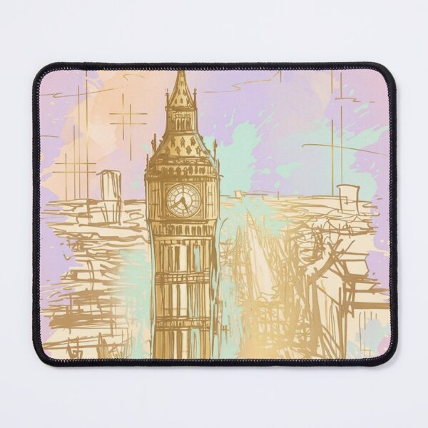 Item preview, Pink Golden Clock designed and sold by Tanya Zevallos.