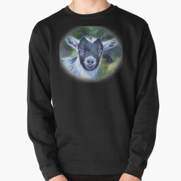 Portrait of a Goat - Pygmy Kid Pullover Sweatshirt
