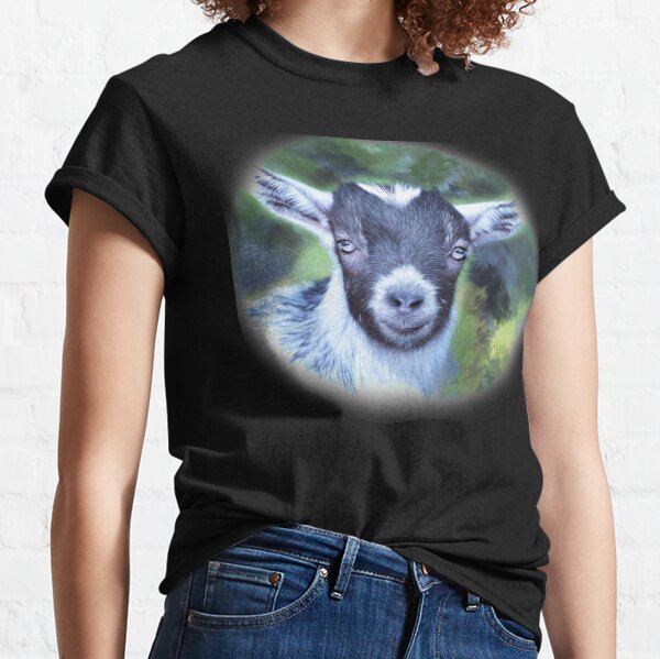 Portrait of a Goat - Pygmy Kid Classic T-Shirt