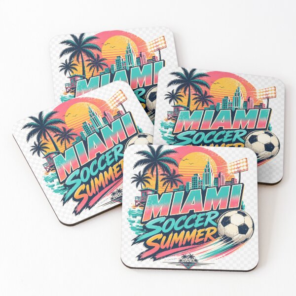 Item preview, Miami Soccer Summer – Retro Beach Match Day Design designed and sold by MySheetMusicArt.
