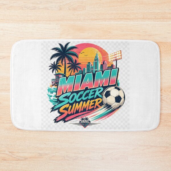 Item preview, Miami Soccer Summer – Retro Beach Match Day Design designed and sold by MySheetMusicArt.