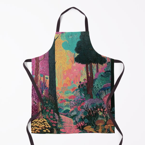 Item preview, Bright Neon Colorful Floral Forest designed and sold by Neika Shimm Designs.