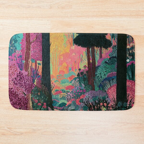 Item preview, Bright Neon Colorful Floral Forest designed and sold by Neika Shimm Designs.