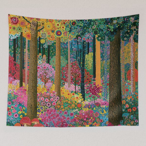 Item preview, Floral Trees in a Forest with Wildfowers designed and sold by Neika Shimm Designs.