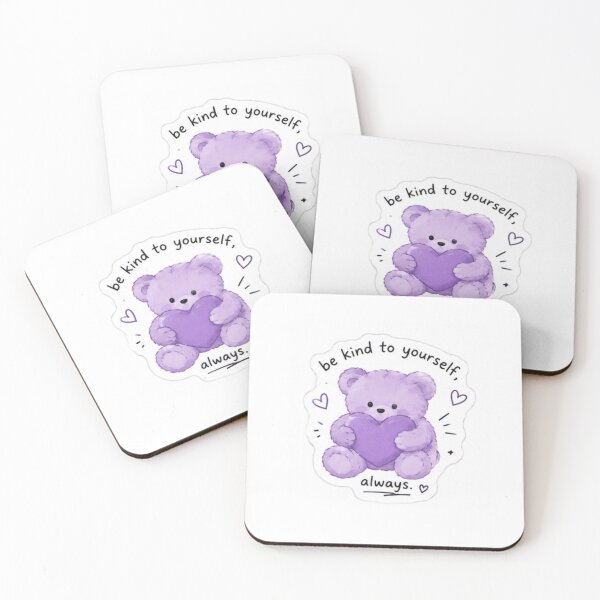 Item preview, Always Be Kind To Yourself Bear Sticker designed and sold by Snikdha.