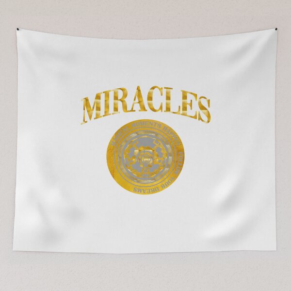 Item preview, Miracles Follow Your Dreams Gold Foil Medallion T-Shirt designed and sold by Atique Creations.