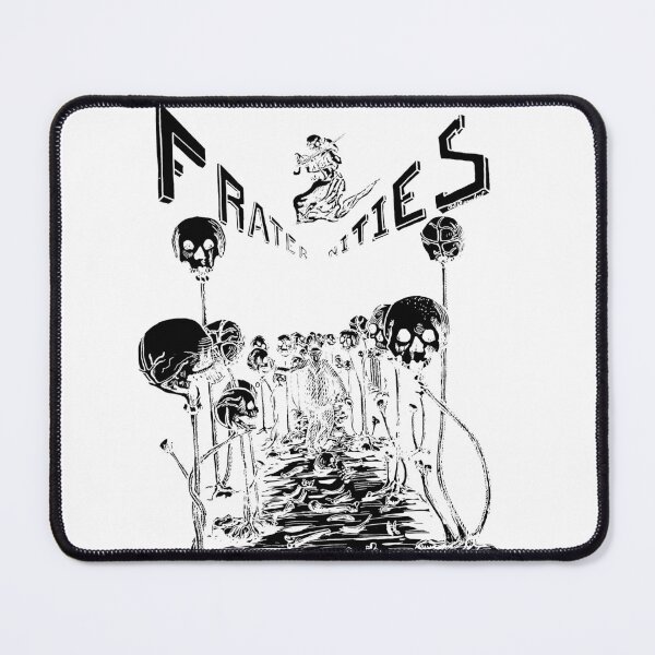 Item preview, Fraternities - 1908 Skull Art Illustration (BLACK) designed and sold by Mustang Mercantile.