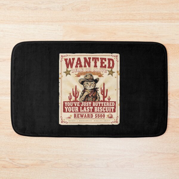 Item preview, You've Just Buttered Your Last Biscuit Funny Cowboy Cat Wild West Humor designed and sold by Redgiant87x.