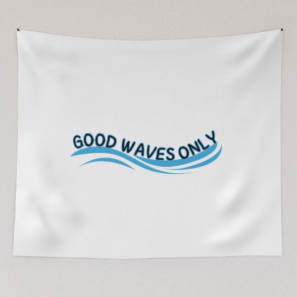 Item preview, Good Waves Only – Coastal Summer Typography designed and sold by alaa9898.