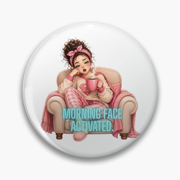 Item preview, Morning Face Activated Funny Coffee Girl T-Shirt designed and sold by Leogasup.