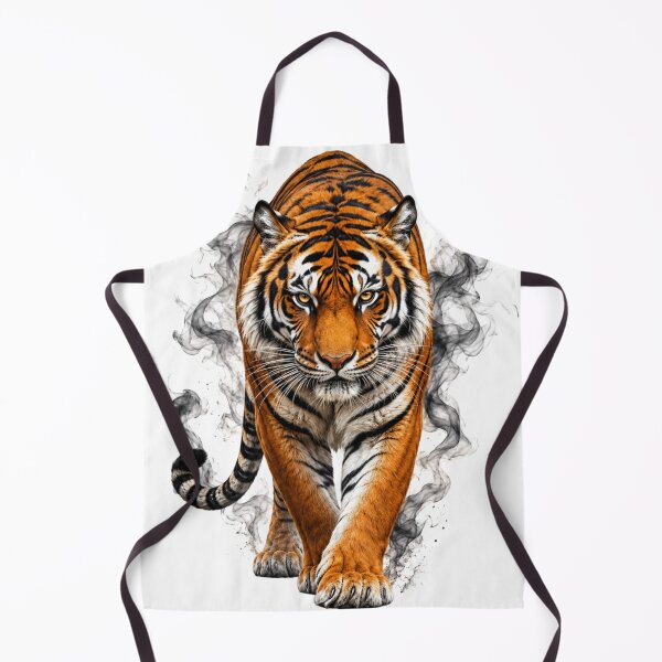 Item preview, Majestic Smoke Tiger – Fierce Wild Predator Art designed and sold by Evening Twilight.