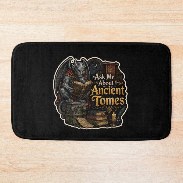 Item preview, Ask Me About Ancient Tomes Gargoyle Sticker  designed and sold by Sketchlegacy.